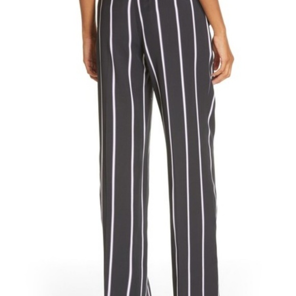 EQUIPMENT Arwen striped twill wide-leg pants sz 12 - Picture 2 of 7